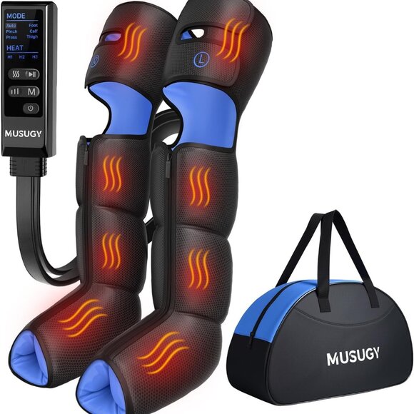 Leg Massager with Heat and Compression - Picture 2 of 8
